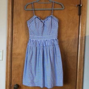 Striped fit & flare sun dress